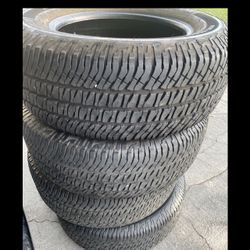 4 X 275/65r18 Michelin Tires Good 80% Treads 