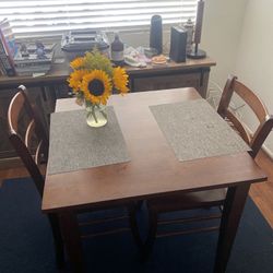 Dining Room Table, Chairs, And Rug