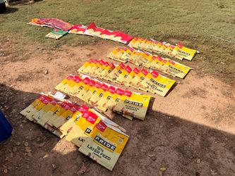 Empty chicken food bags for arts & crafts