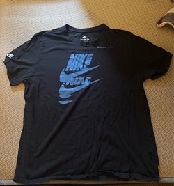 Blue and Black Nike Tee