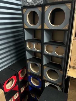 Empty Subwoofer Speaker Cabinet Enclosures