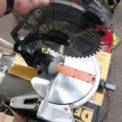 RIDGID MITER SAW 12IN 15AMP DOUBLE BEVEL 