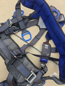 SALA ExoFit X300 Comfort Tower Climbing Positioning Suspension Safety Harness, Telecommunications Fall Protection,Back,Front,Hip D-Rings,Auto-Locking 