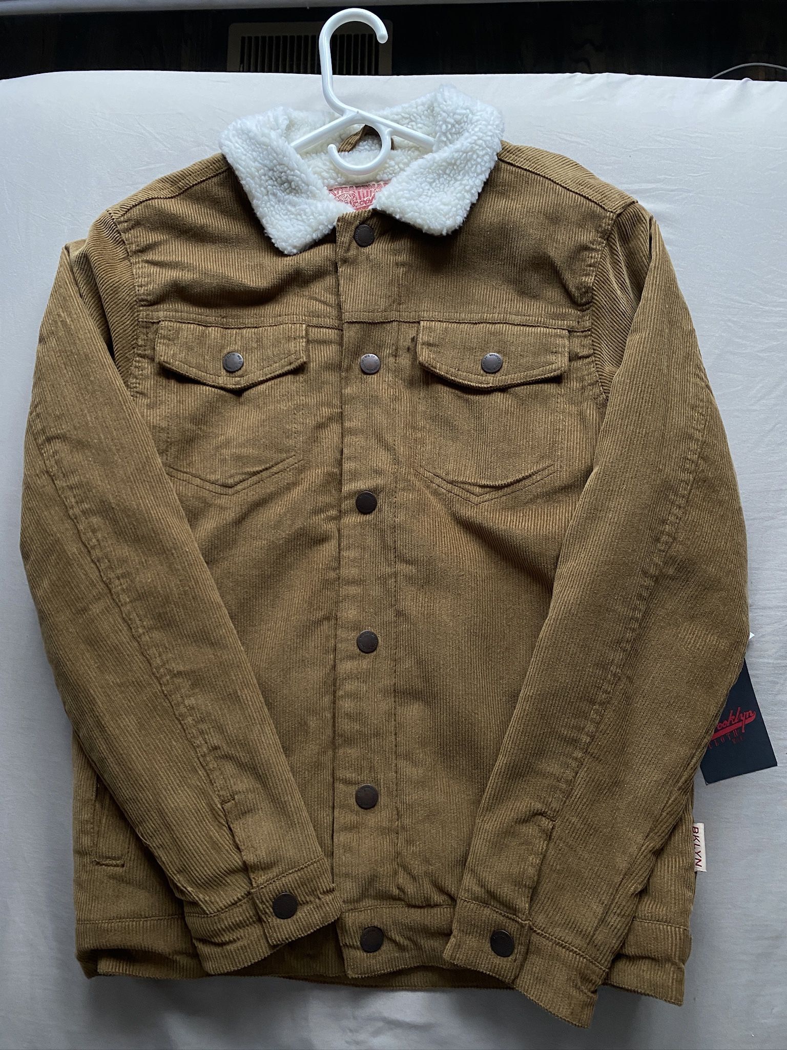 brooklyn cloth sherpa lined corduroy jacket 