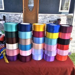 Satin Ribbon 25 Yards  $3 Each