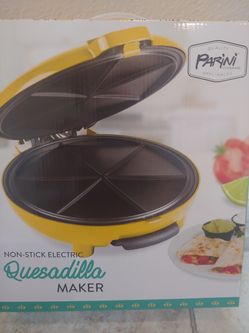 Parini Yellow Non-stick electric quesadilla maker
