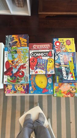 A lot of board/ family games and science stuff