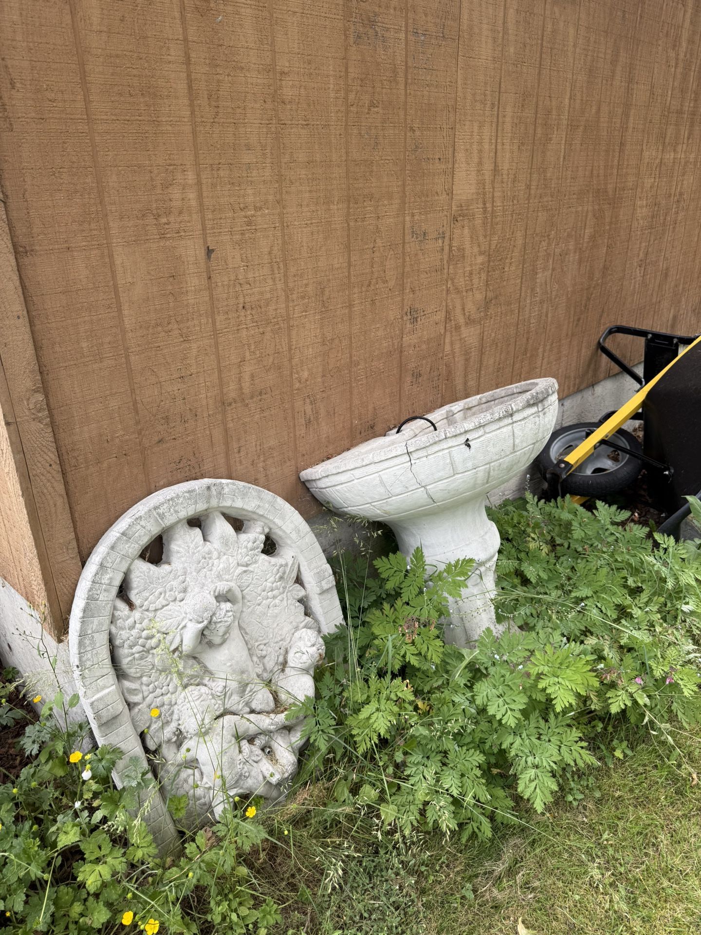 Cherub Cement Fountain