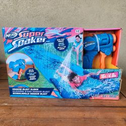 Nerf super soaker water slide and spray