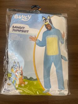 Bluey Bandit Adult Jumpsuit Costume SM/MD