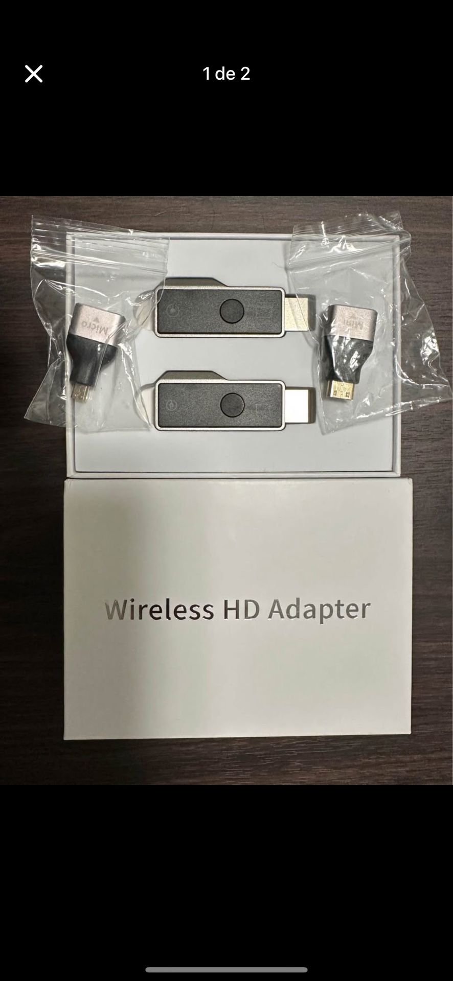 Wireless HDMI transmitter and receiver.
