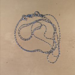 22pcs thin rope chain necklaces 18k white gold over 925 silver I