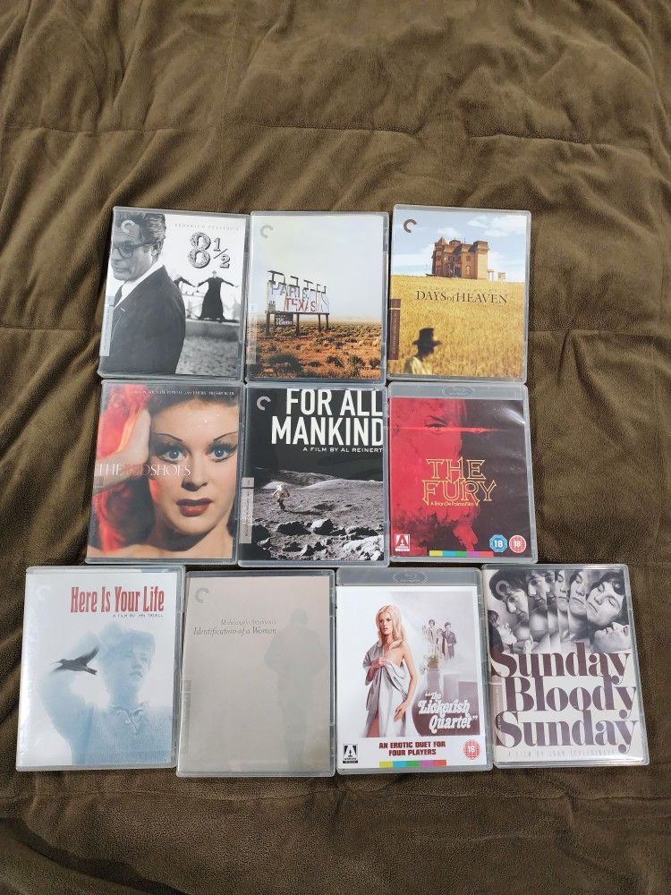 Blu Ray Movies (Criterion Collection + Arrow)