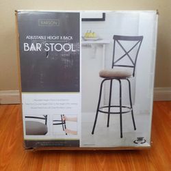 Karson Adjustable Height X Bar Stool - Holli Furniture 
