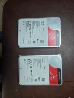 2x Seagate IronWolf 12TB Hard Drives