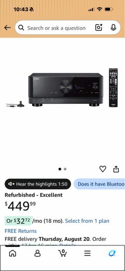 Yamaha receiver