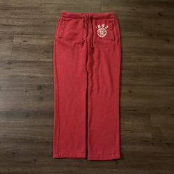 Women’s Red Abercrombie & Fitch Sweatpants 