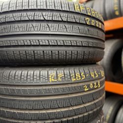 20” tires semi new pirelli 265/45/20 with free installation $200