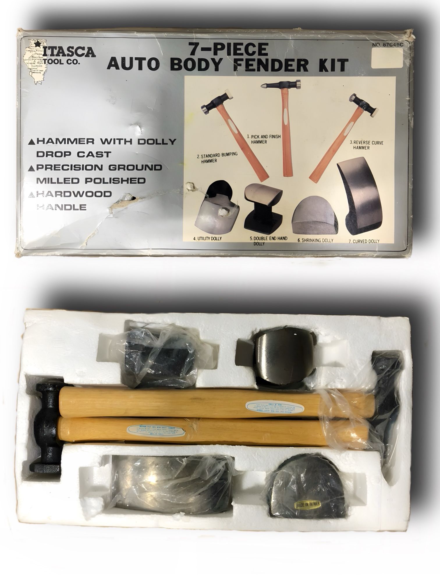 Itasca Tool Co. 7 Piece Auto Body Fender Kit
