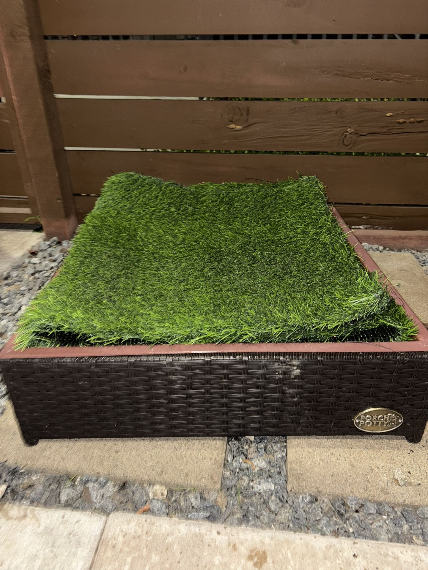 Dog porch potty