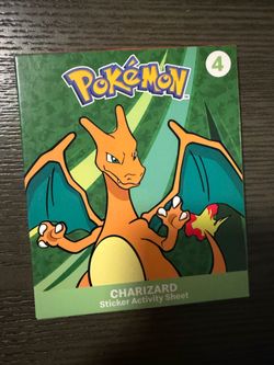 Pokemon Charizard Sticker Activity Sheet 4