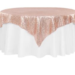 Rose Gold Sequins Overlays 