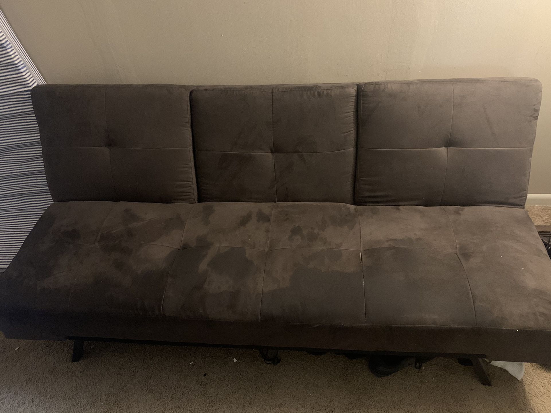 Brown Suede Futon Nice Furniture 