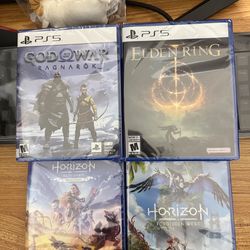 NEW SEALED God of War Raganarok + Elden Ring + Horizon Forbidden West + Zero Dawn for Playstation 5