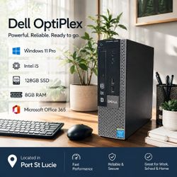 Pc with Windows 11 Pro with Microsoft Office 365, fast SSD ready to use, new OS