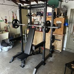 Vesta Fitness HR1000 | Adjustable Bench | 230lb Bumpers Olympic Weight | 7ft Olympic Barbell | Fitness | Gym Equipment | FREE DELIVERY 🚚 