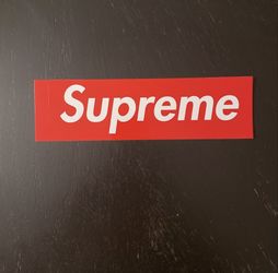 2 Authentic Supreme Box Logo Stickers