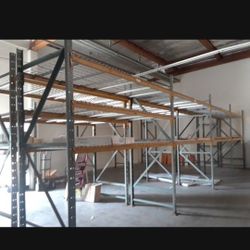 Warehouse Rack 10ft Upright $15, 8ft Beam $8, Wire Deck $10