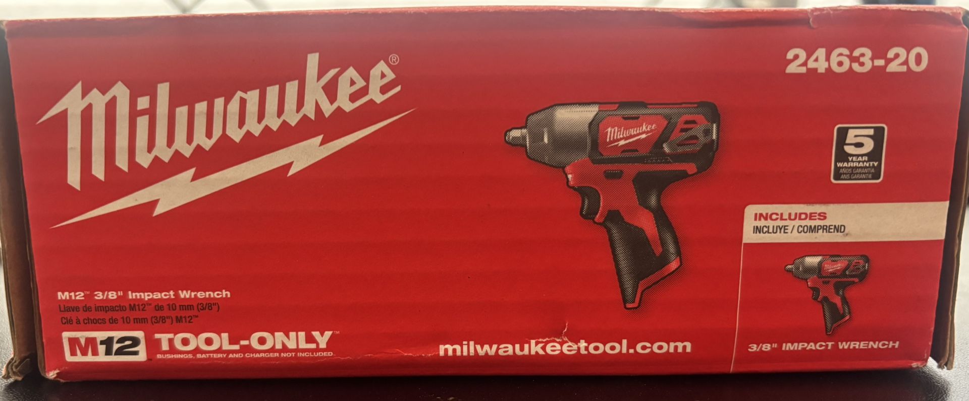 Milwaukee 2463-20 M12 3/8 Impact Wrench Bare Tool