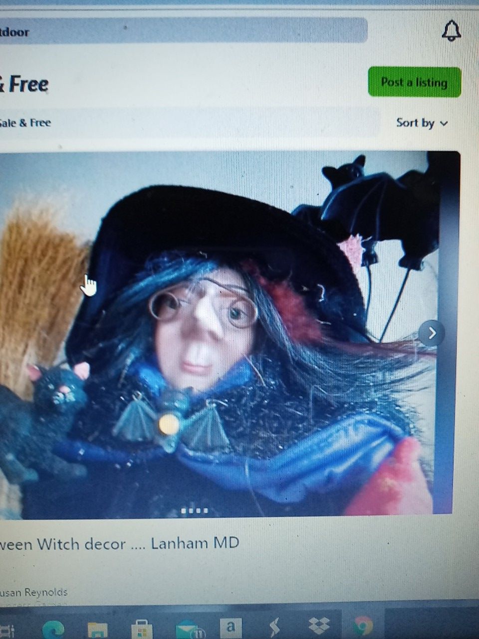 18" Halloween Witch