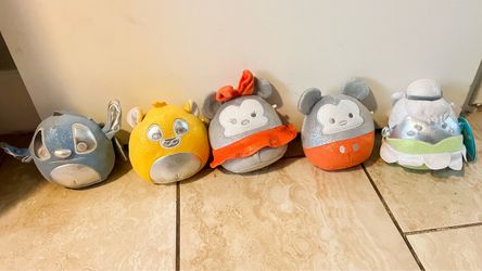 Disney Squishmallows Plush Set of 5