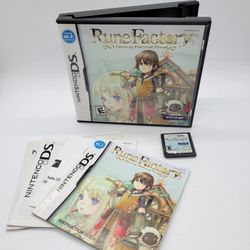 Rune Factory A Fantasy Harvest Moon Nintendo DS CIB Natsume NDS