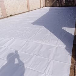 New White Billboard vinyl 10 oz 13 oz 11 Mill Canopy Tent Tarp