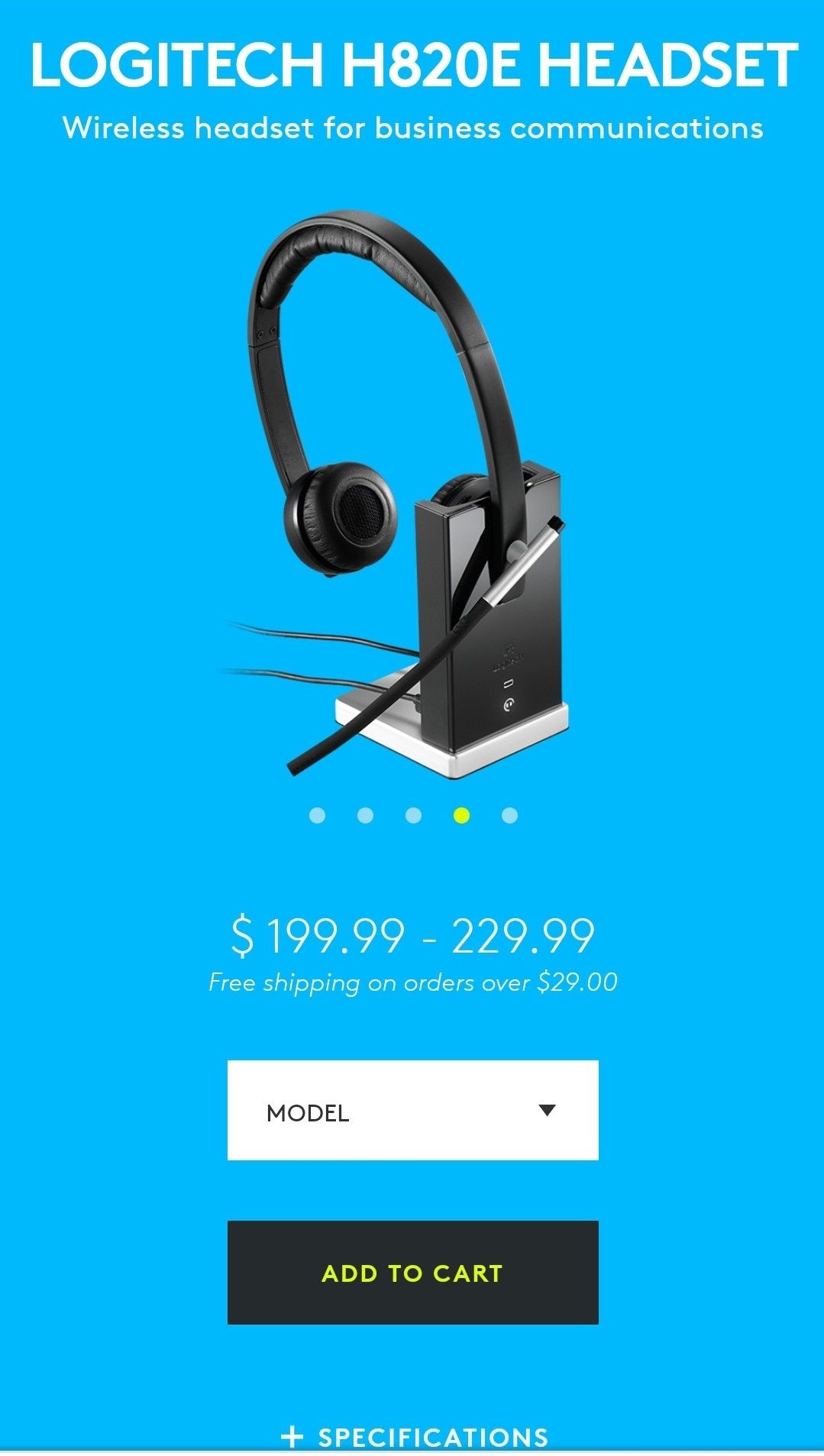 Brand new Logitech wireless headset Dual H820e