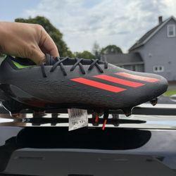 NWT Adidas X Speedportal.1 FG (Core Black/Solar Green/Solar Red) Size 12.5