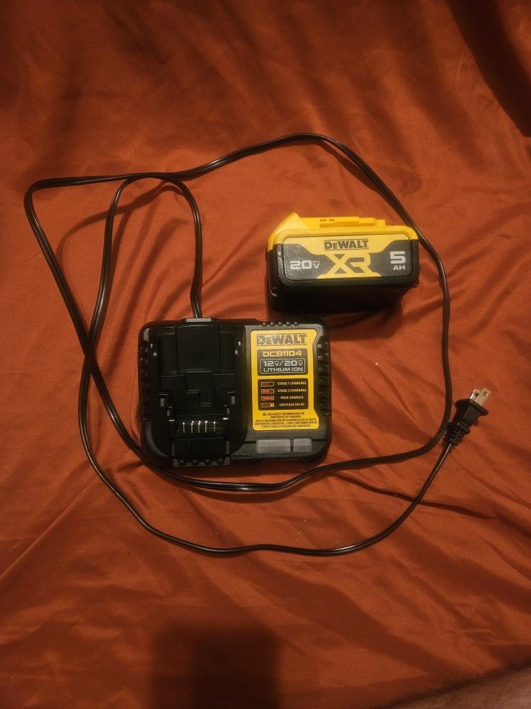 Dewalt Batteries and Charger.