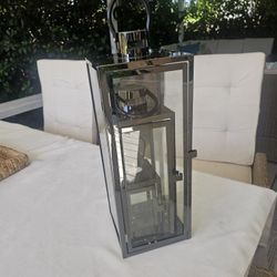 Silver Set Of 3 Lanterns 