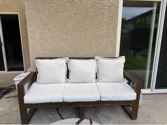 Patio outdoor couch and cushions
