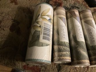 Wall Border Tropical Paradise 6 Small Rolls And 1 Large. All Are Prepasted