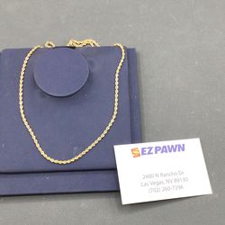 14kt solid rope chain