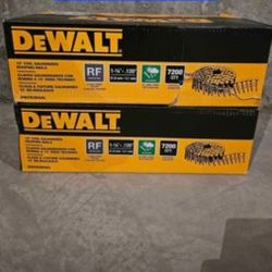 DEWALT 1-1/4 in. x 0.120-Gauge Wire Electro-Galvanized Steel Coil Roofing Nails (7,200 Pack)