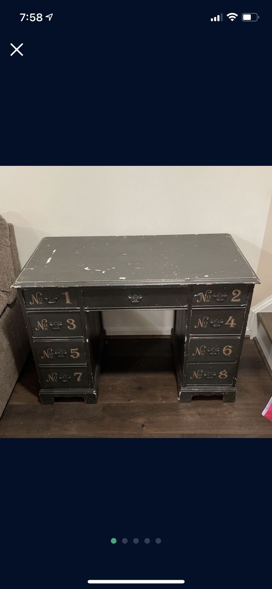 vintage looking desk