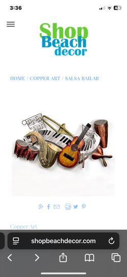 Wall Decor-In COPPER SALSA BAILAR 