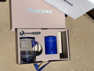 New tea steeper. Blue.