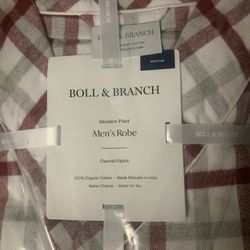 New Boll and Branch Men Robe Medium 25$