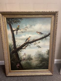 Beautiful parrot Oil Painting 